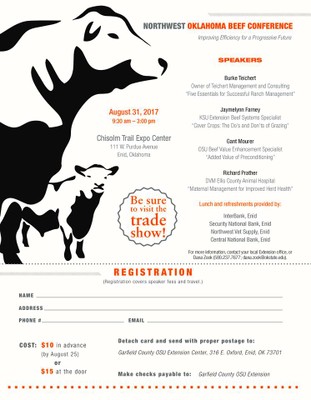 2017 NW OK Beef Conference Flier